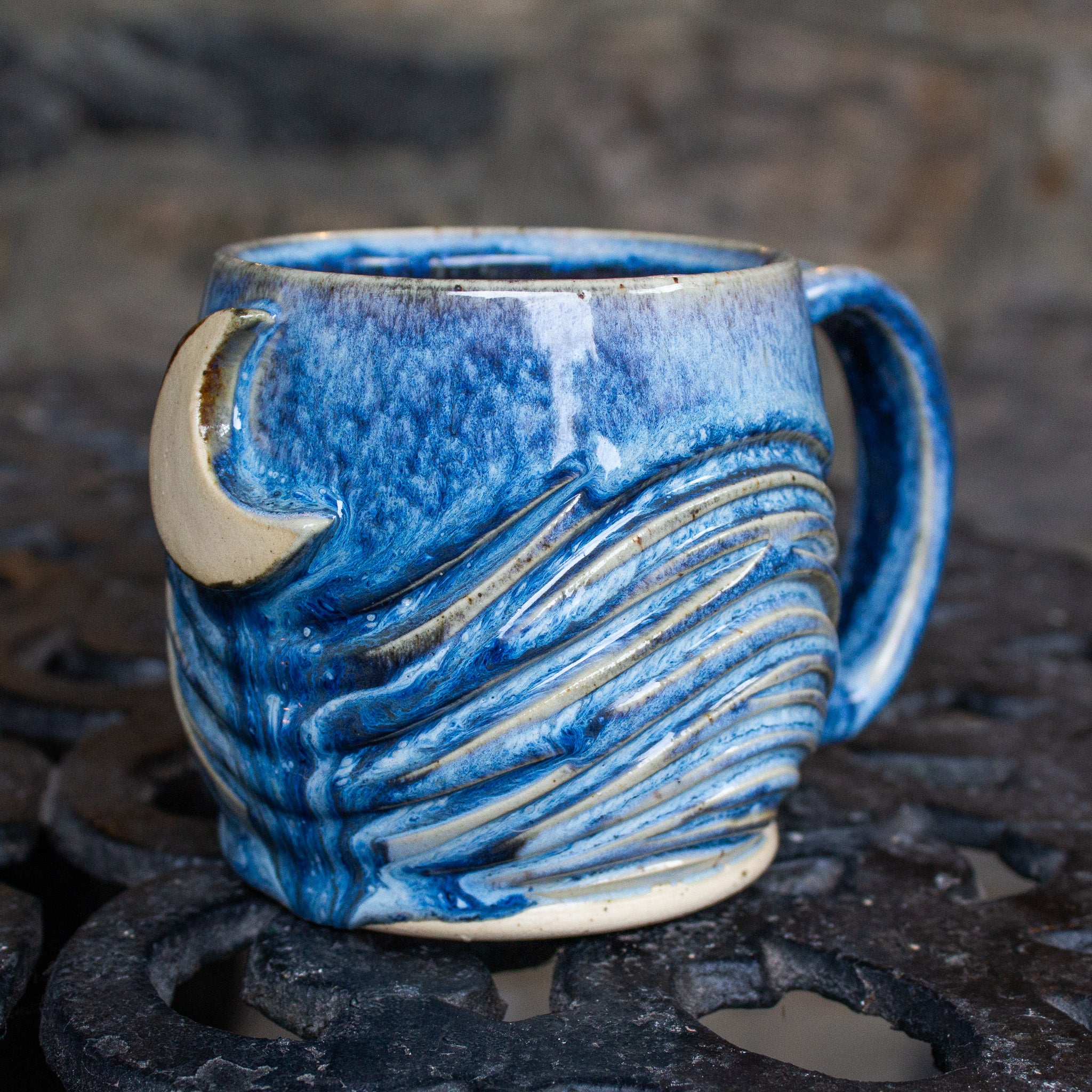 BLUE SKIES MOON MUG