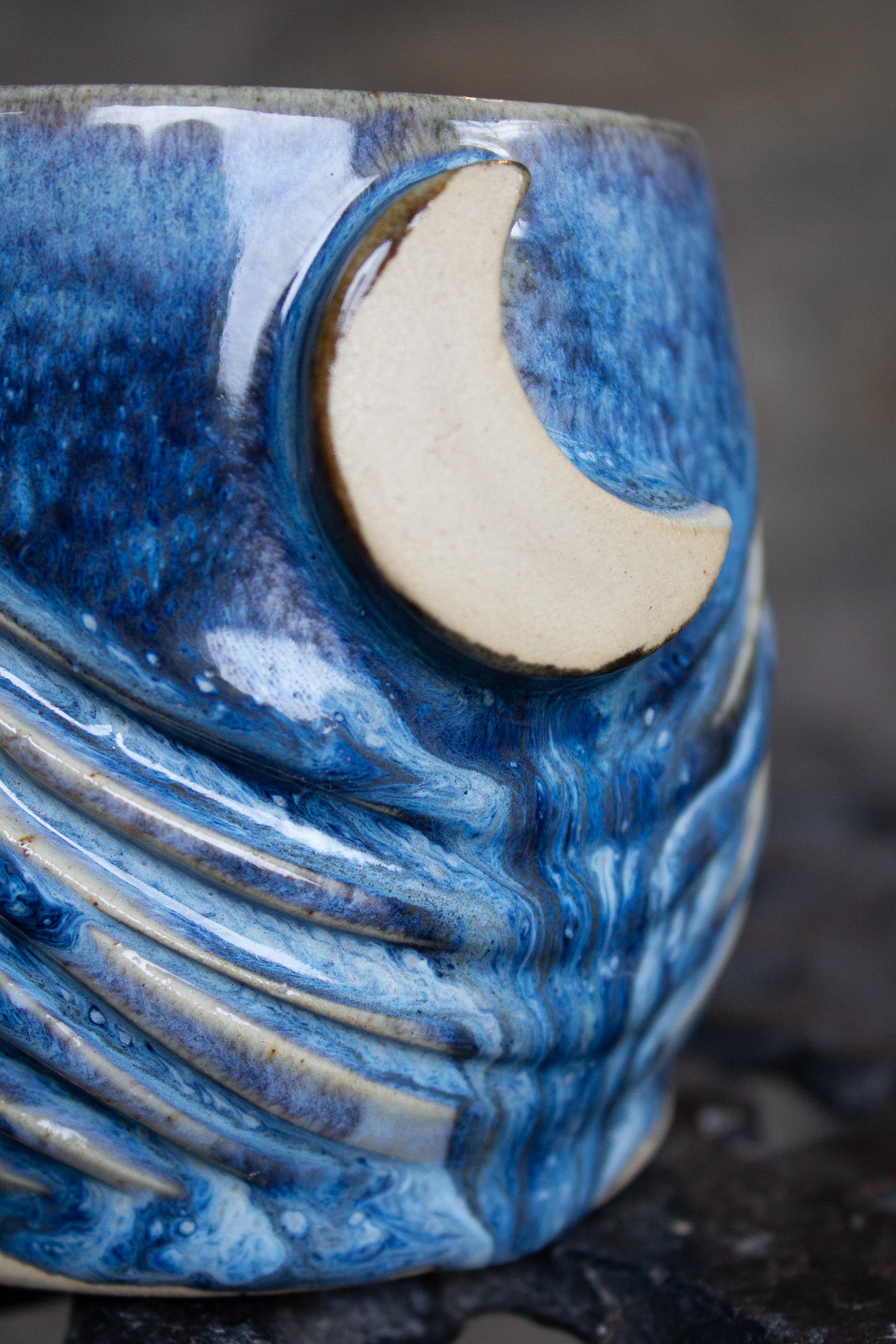 BLUE SKIES MOON MUG